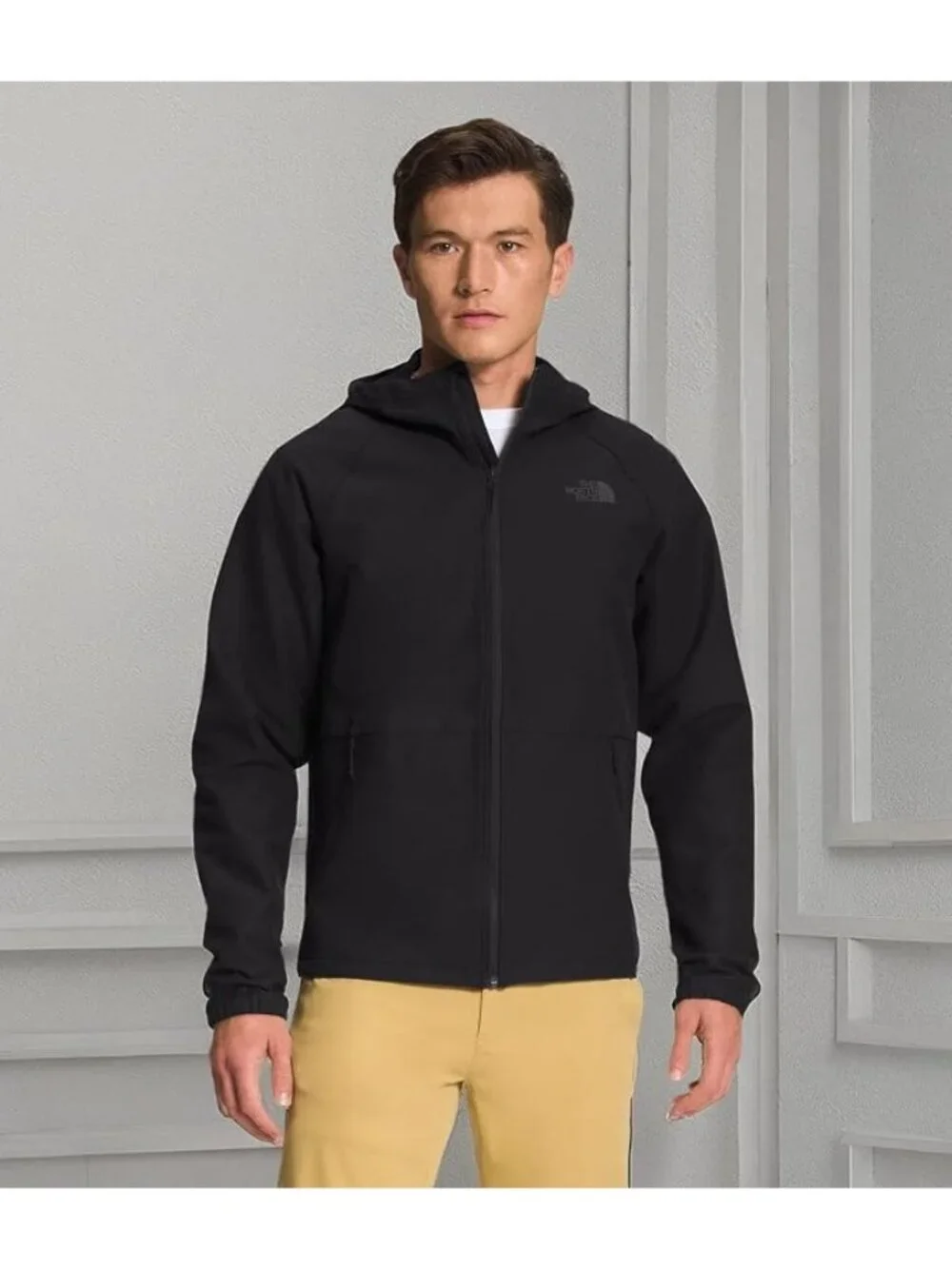 The North Face Camden Softshell Hoodie Jacket Mens Small Black NEW Stretch Coat
